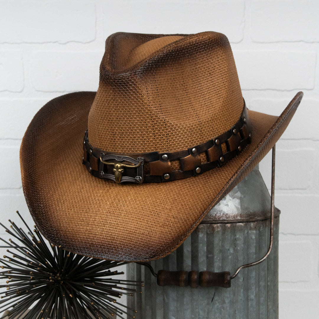 Taylor stampede cowboy straw hat