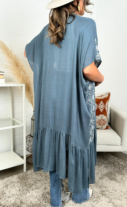 Eliana Embroidered Cardigan kimono