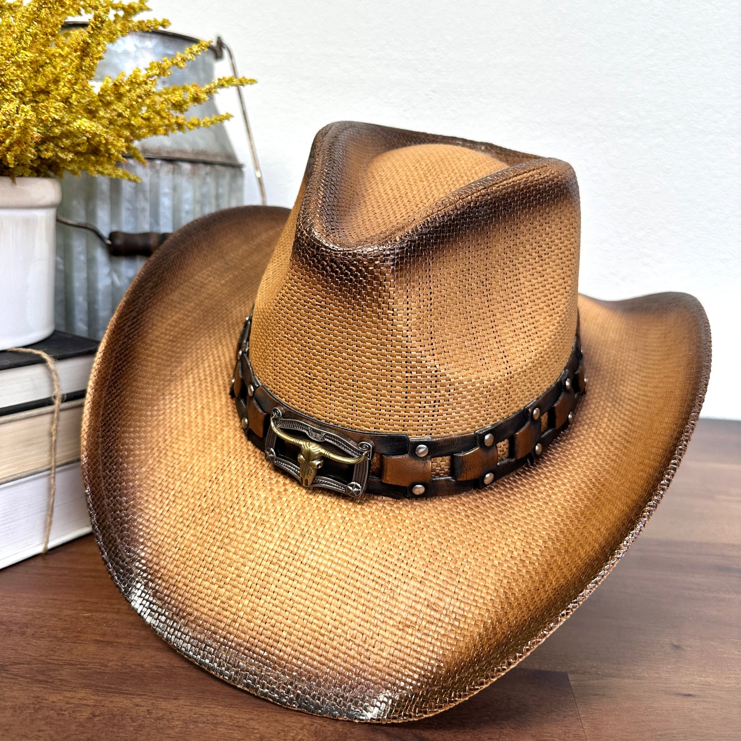 Taylor stampede cowboy straw hat