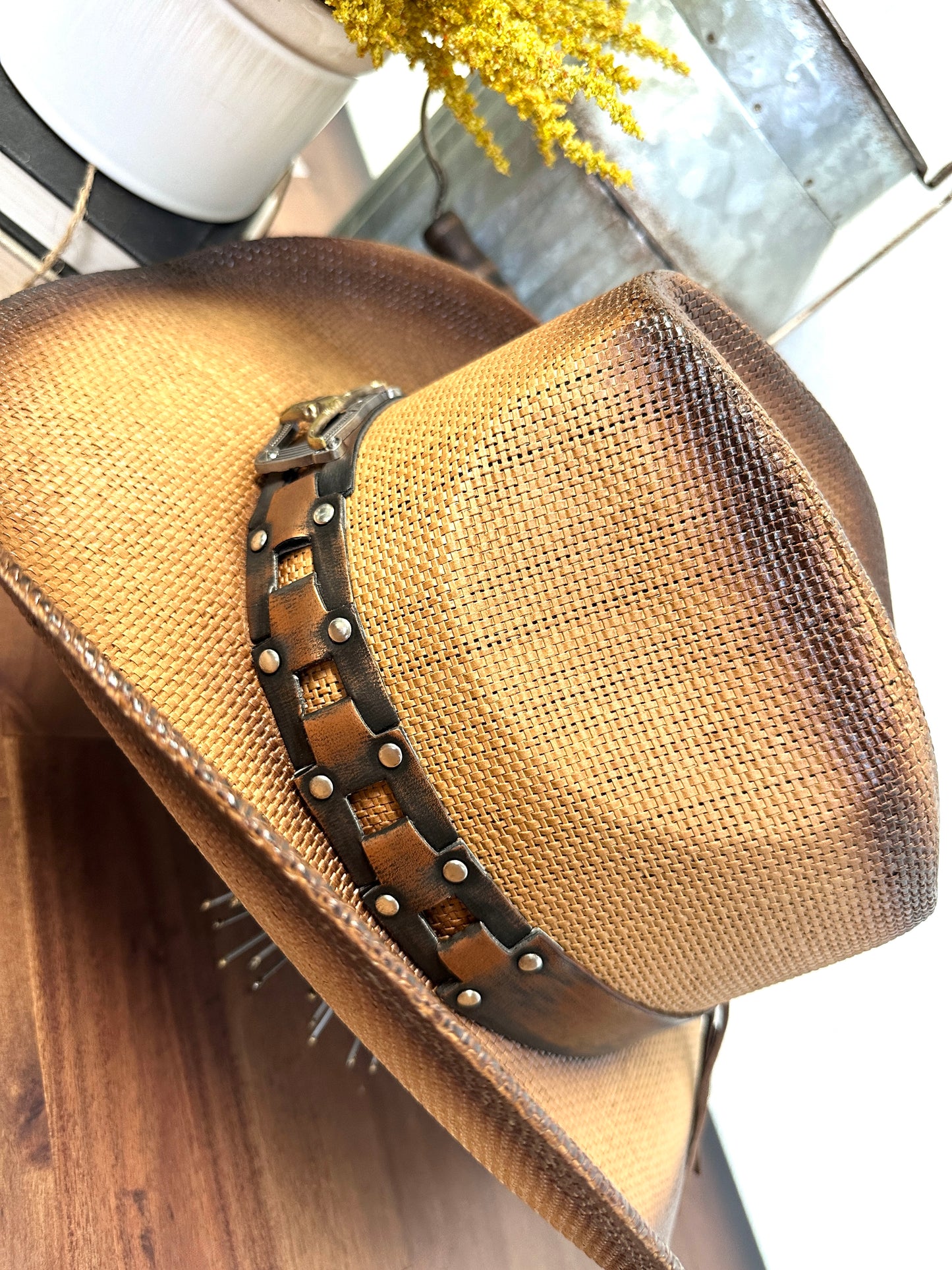 Taylor stampede cowboy straw hat