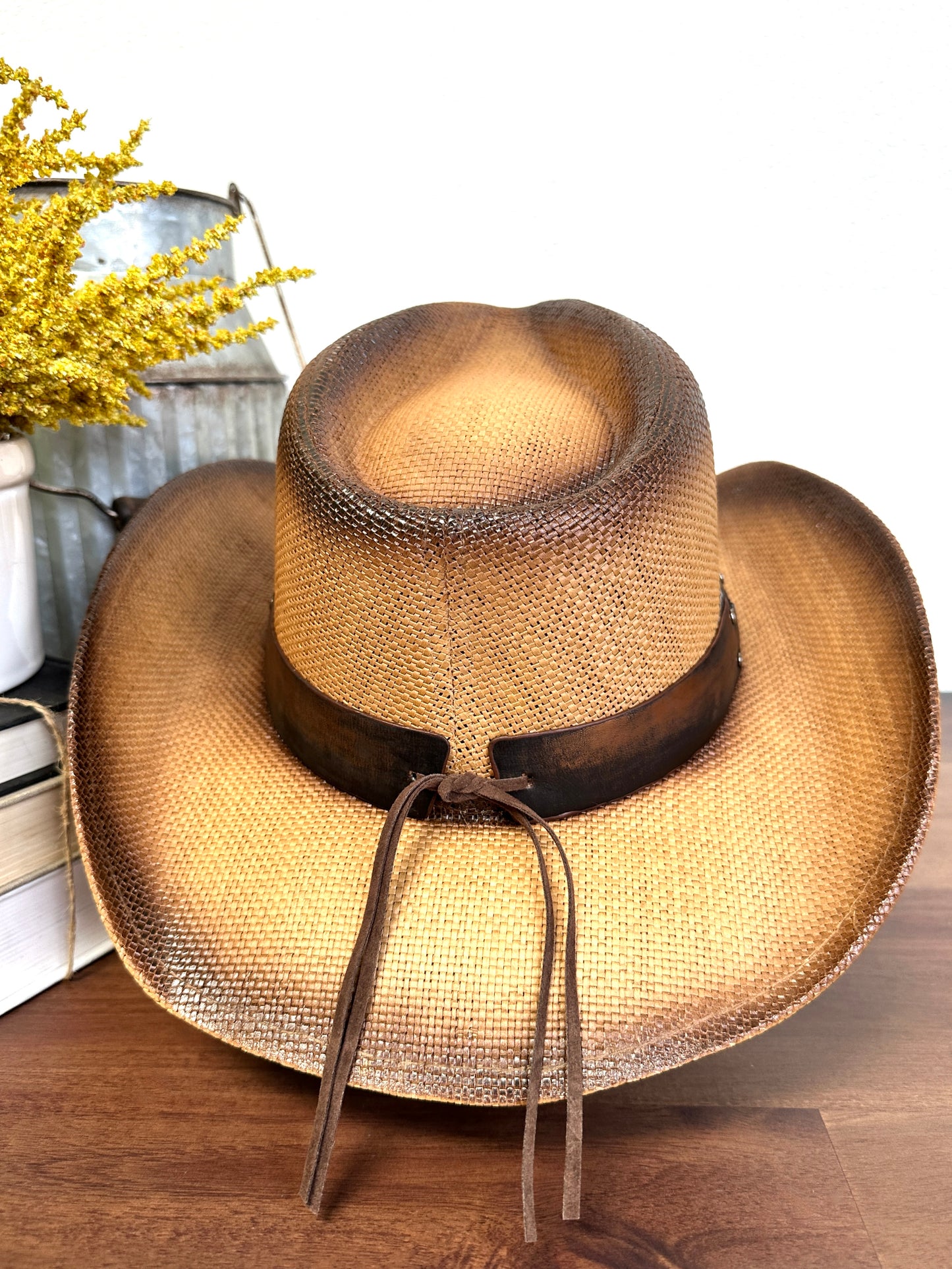 Taylor stampede cowboy straw hat