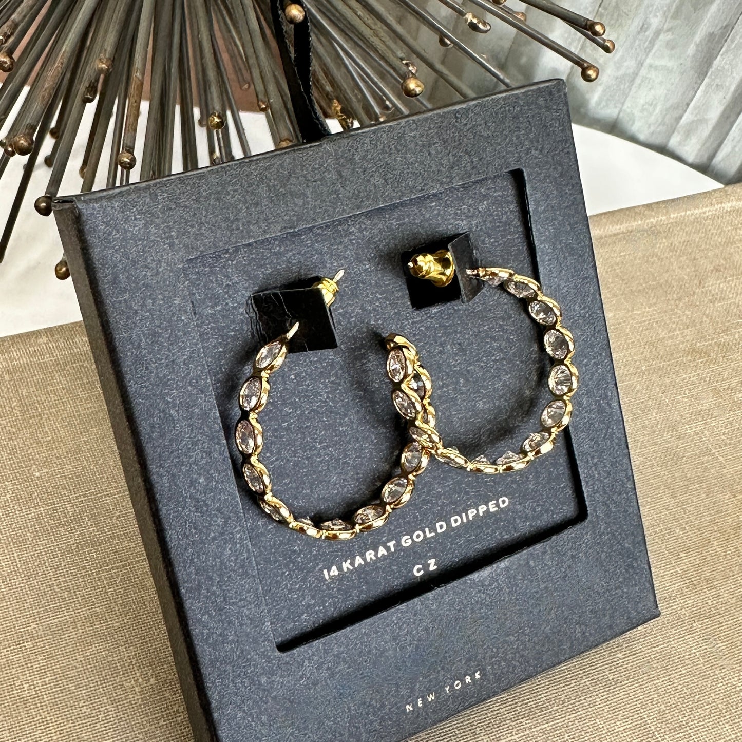 Harper Rhinestone Hoops