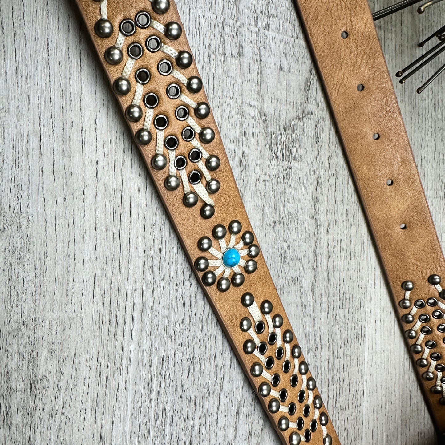 Alice Studded Faux Leather Belt