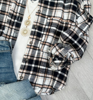 Luna Crop Top Flannel