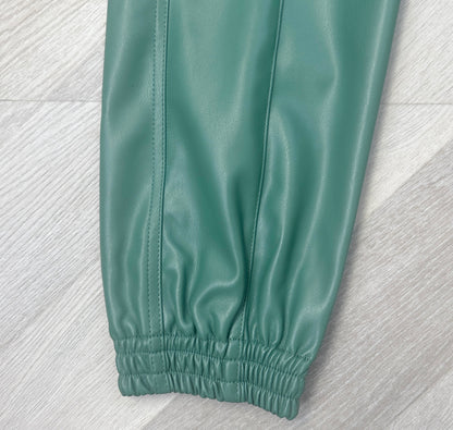 Cargo Faux Leather Joggers