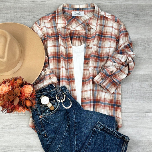 Women’s Kaylani Comfy Flannel – Lightweight, Warm Plaid Shirt for Autumn