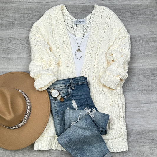Butter Soft Cable knit Cardigan