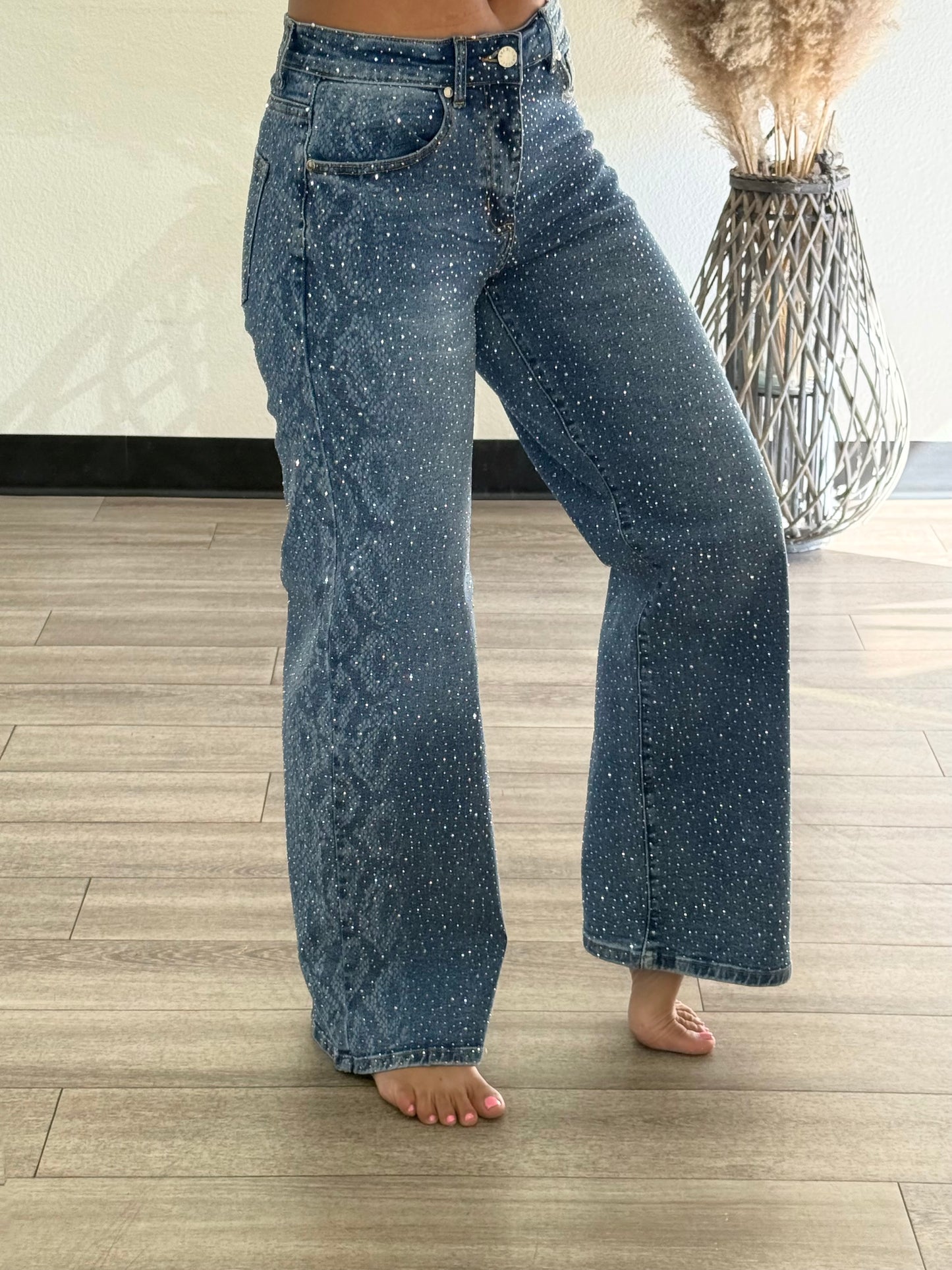 Viper Rhinestone Jeans 30" Inseam