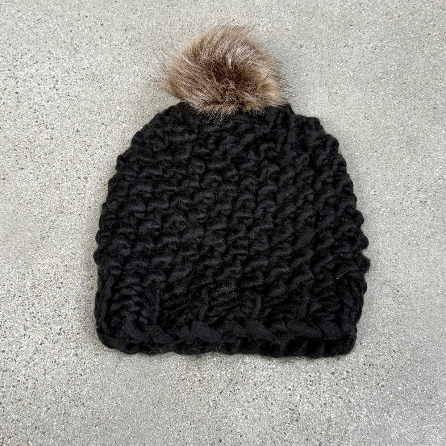 Chunky Knit Beanie with Pom