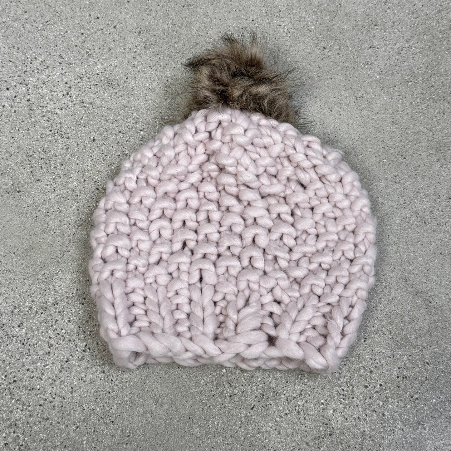 Chunky Knit Beanie with Pom