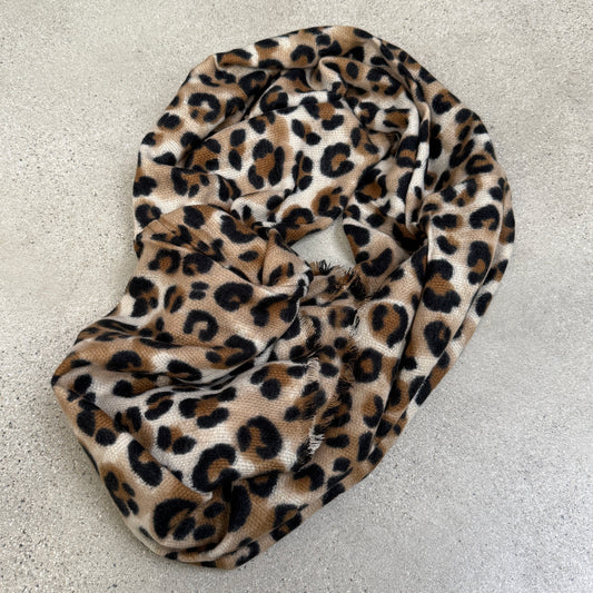 Leopard Print Infinity Scarf