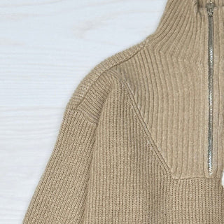 Lucy mock neck half zip sweater