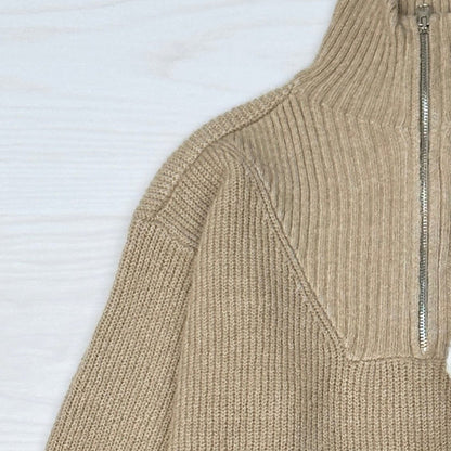 Lucy mock neck half zip sweater