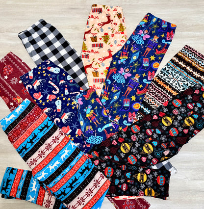 Holiday festive leggings