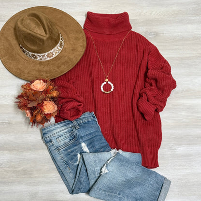 Turtle Neck Lightweight Knit sweater