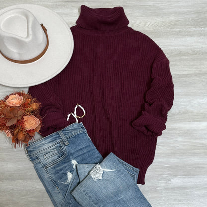 Turtle Neck Lightweight Knit sweater