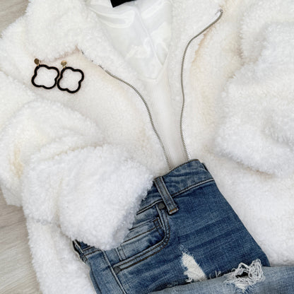 Julie Sherpa like Cozy zip up Jacket
