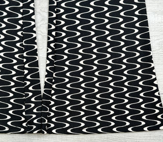 Wavy Print high waisted Flare pants