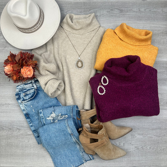 Claudia turtle neck comfy sweater