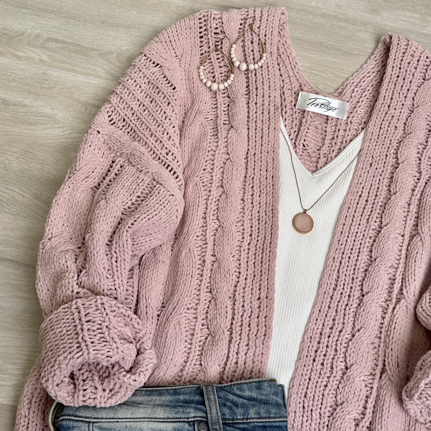 Buttery Soft Cable knit Cardigan