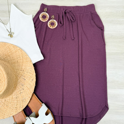 Spring Summer Tulip Pocket Skirt