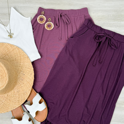 Spring Summer Tulip Pocket Skirt