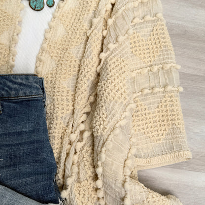 Leesa Boho chevron Lightweight kimono