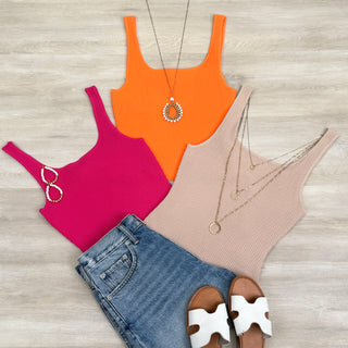 Sarah Square Neck Tank Top