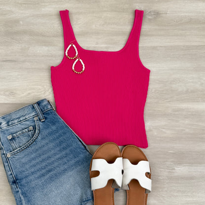 Sarah Square Neck Tank Top