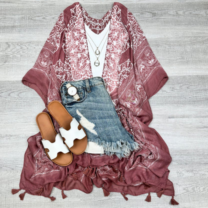 Mandala Tassel Kimono