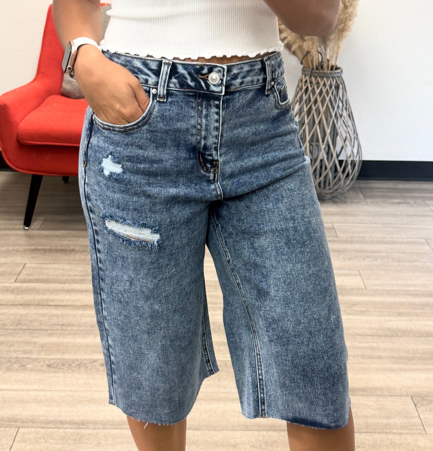 Adi Distressed Jorts