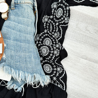 Eliana Embroidered Cardigan kimono