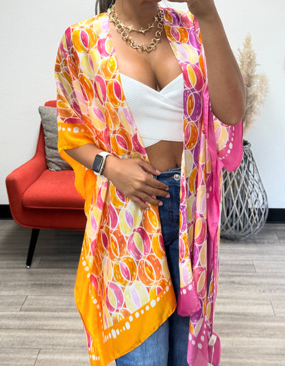 Regi Multi color kimono