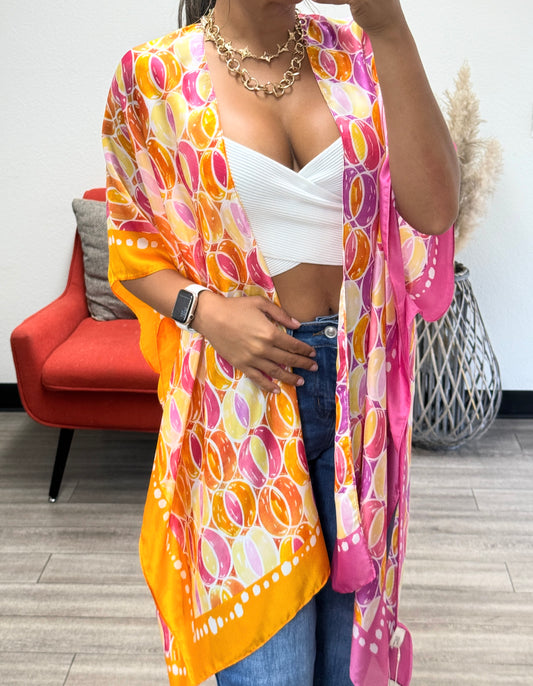 Regi Multi color kimono