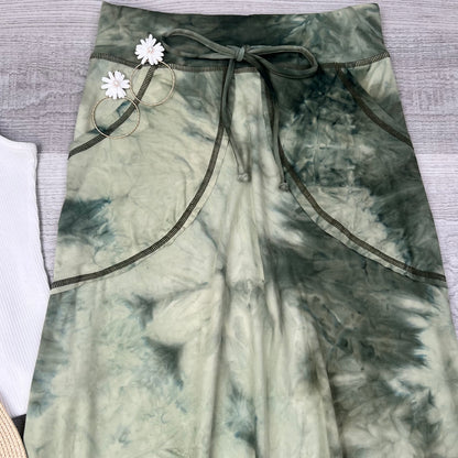 Luna Tie dye maxi skirt