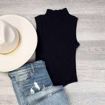Emilia High Neck Classic Bodysuit