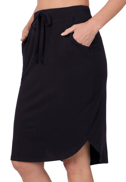 Spring Summer Tulip Pocket Skirt
