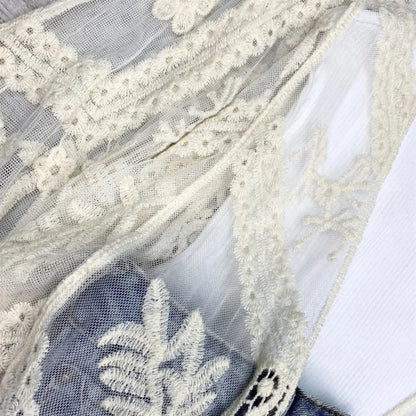 Emily Embroidered Boho Mesh Kimono