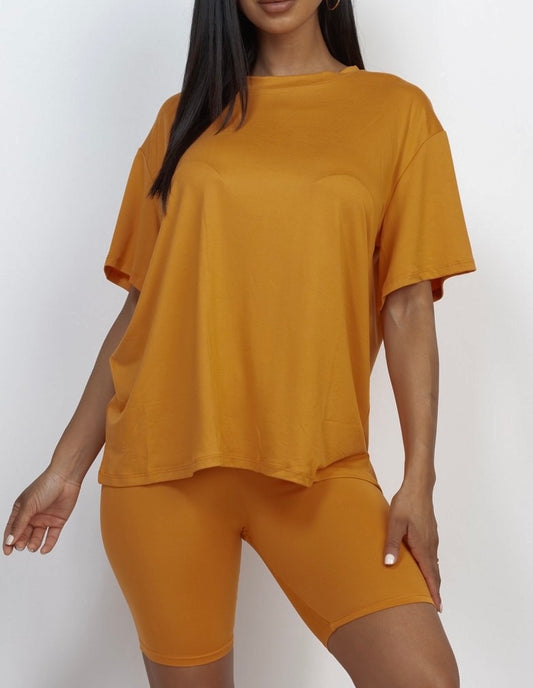 Oversize Shirt & Bike Shorts Set