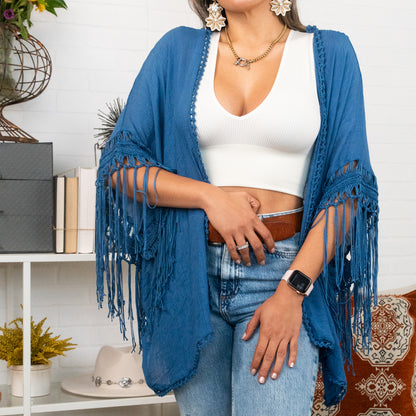 Medallion Boho Tassel Kimono