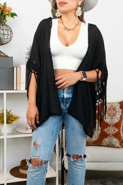 Medallion Boho Tassel Kimono