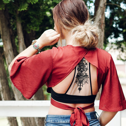 Racerback Tattoo Bralette