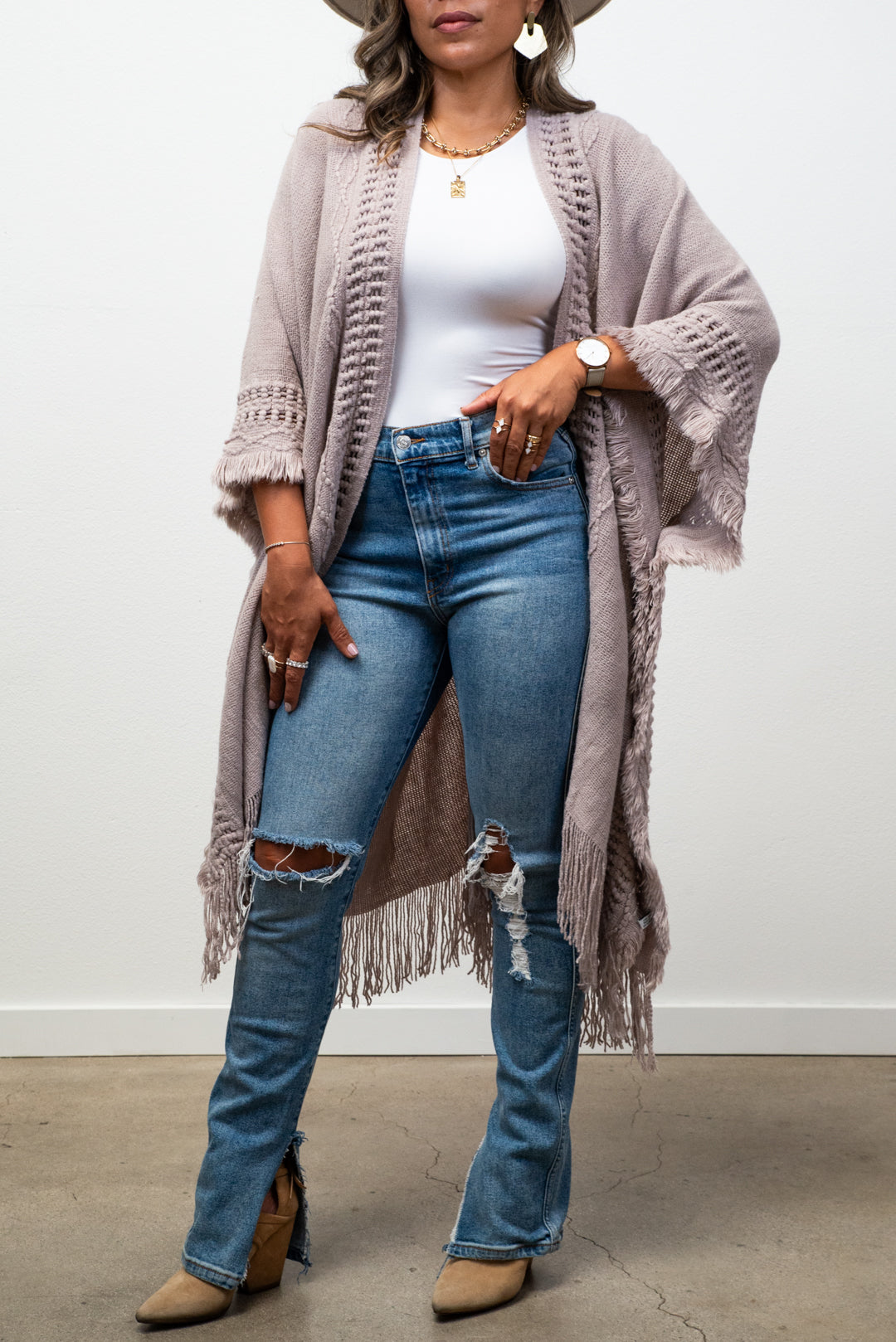 Kayla Cozy Bohemian Ruana