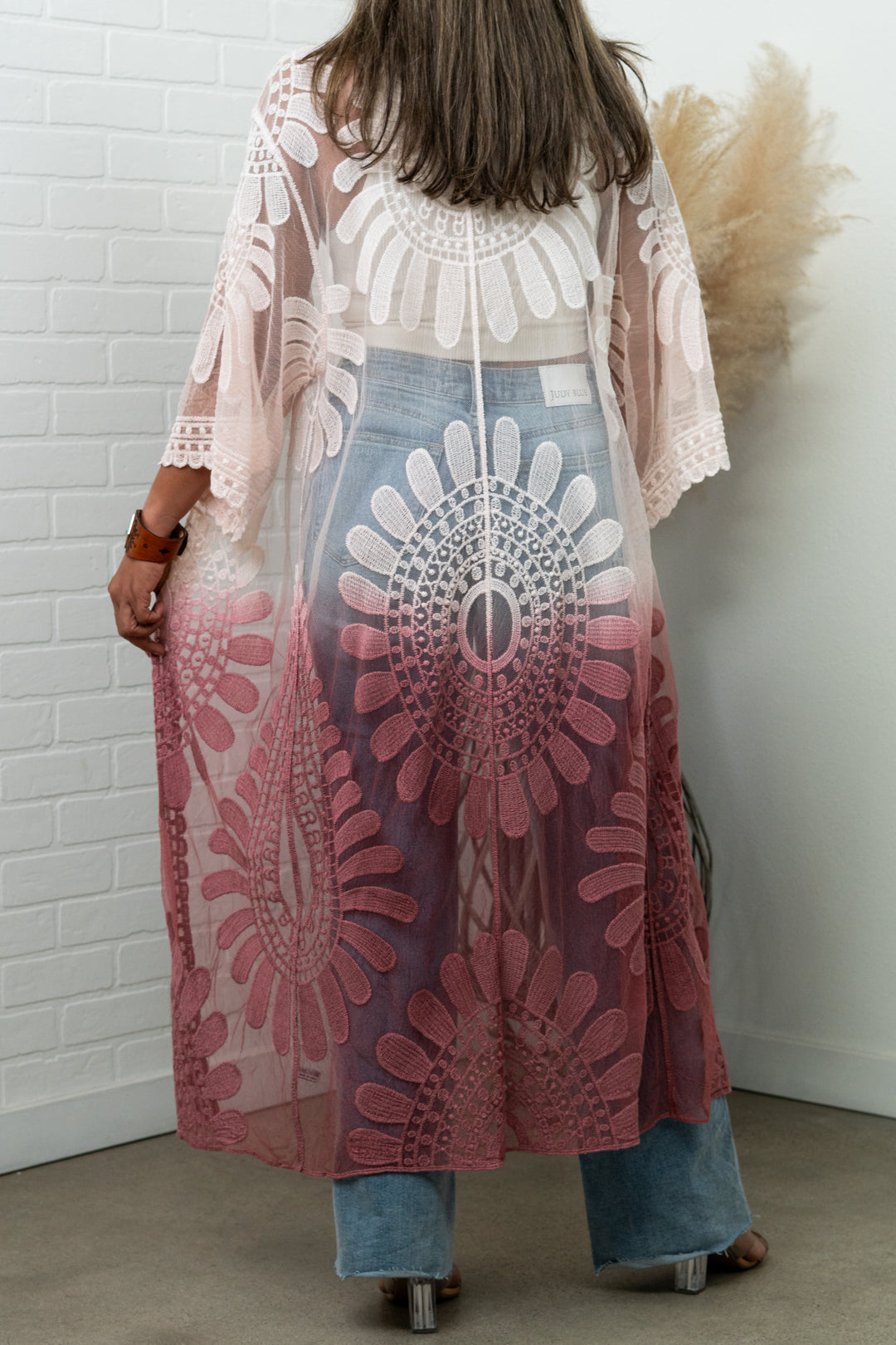 Ombre Bohemian Lace Kimono