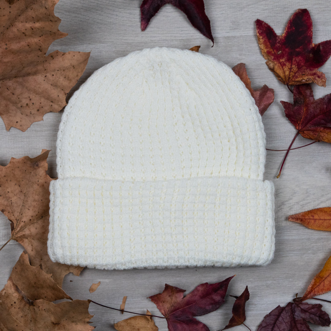 Allison Warm Waffle Knit Beanie