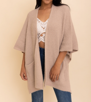 Monica Cozy Ruana W/ Pockets
