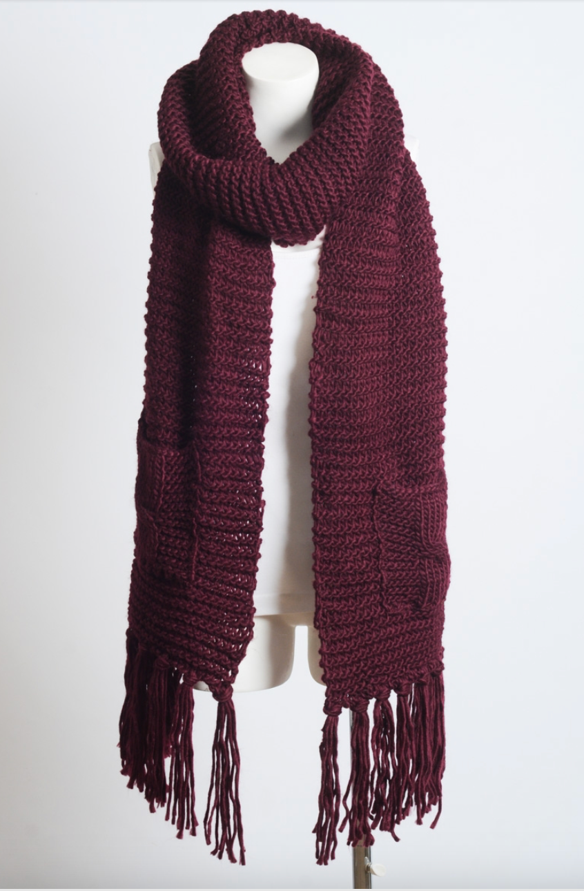 Bianca Pocket Tassel Scarf