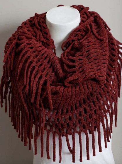 Tassel Infinity Scarf