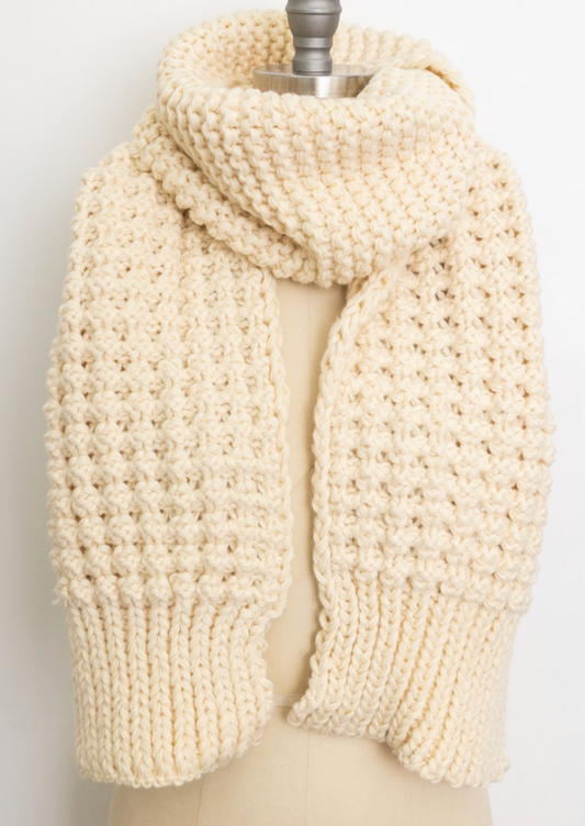 Sofia Waffle Knit Scarf