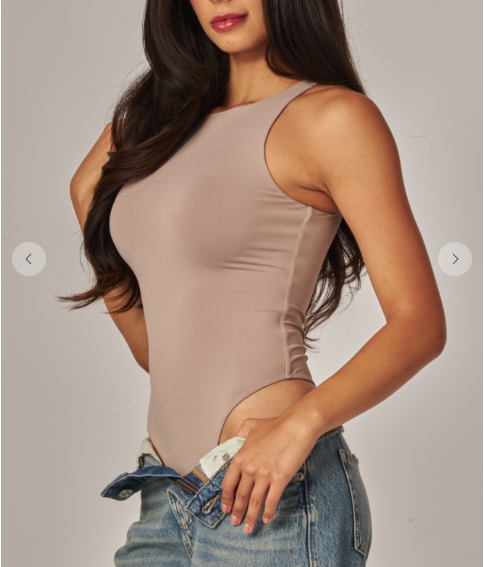 Stephie Double Layered Sleeveless Bodysuit